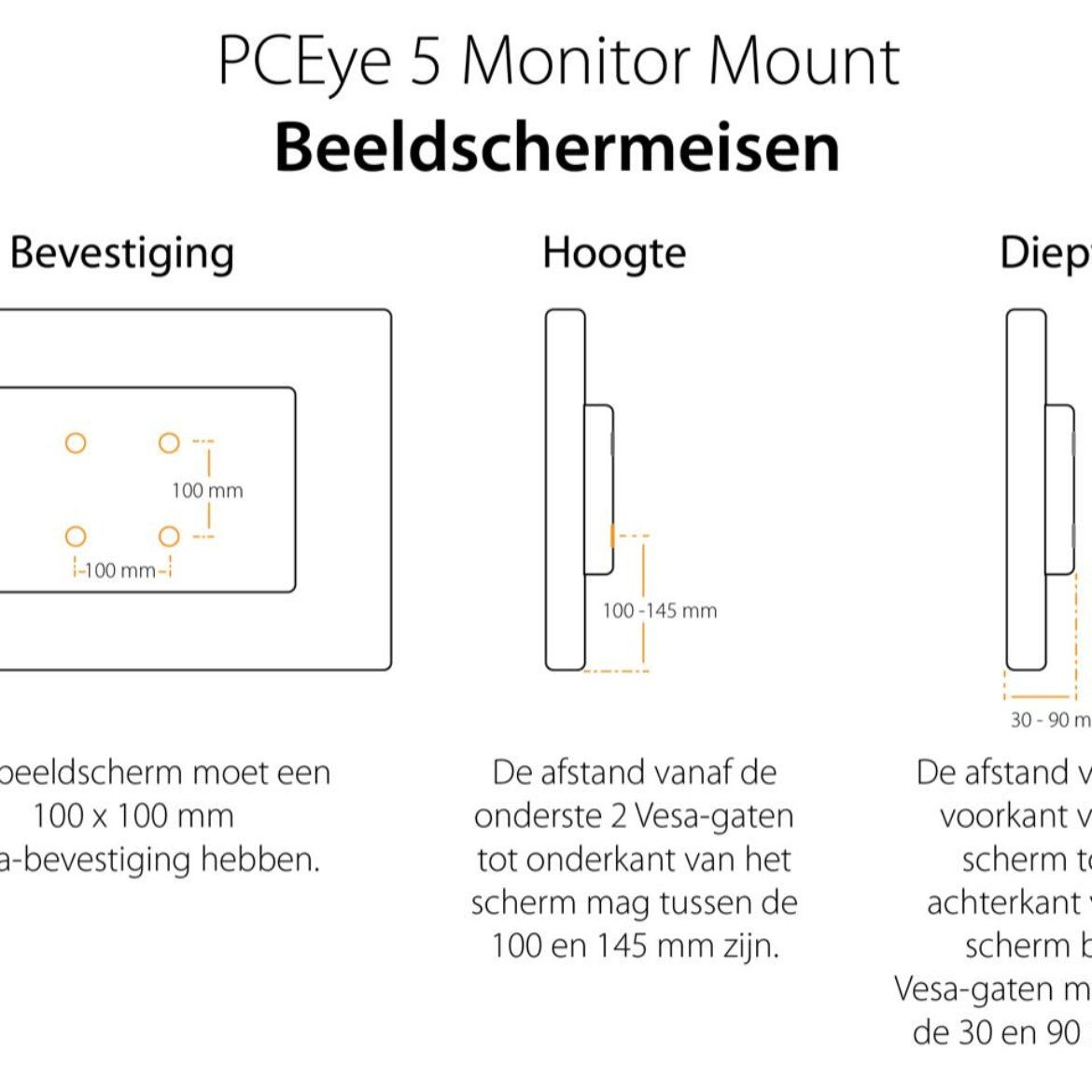 PCEye 5 Monitor Mount