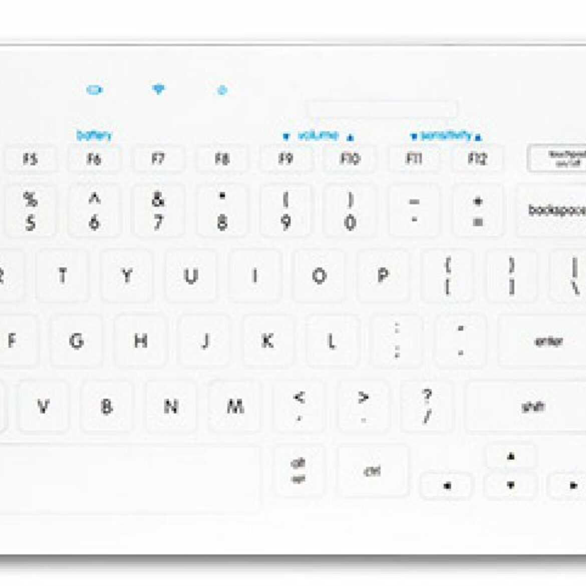 CleanKeys aanraakgevoelig toetsenbord.
